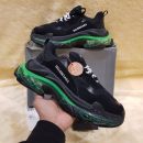 Sepatu Balenciaga Triple S Black Green