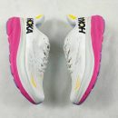 Sepatu Running Hoka Clifton 9 White Pink